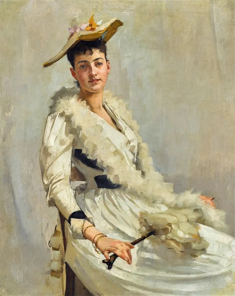 Kunstdruck Portrait von Mademoiselle B. - Alexander Mann | Reproduktion