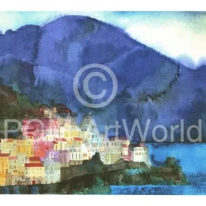 Kunstdruck Ralf Westphal - Amalfi, Golf von Salerno 40x30cm