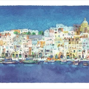 Kunstdruck Ralf Westphal - Corricella, Insel Procida 40x30cm