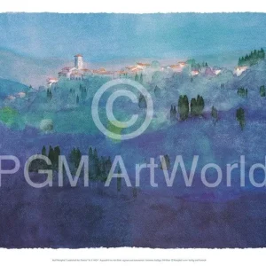 Kunstdruck Ralf Westphal - Landschaft bei Pistoia 100x70cm