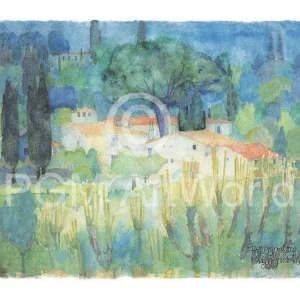 Kunstdruck Ralf Westphal - Mittagshitze der Toscana 80x60cm
