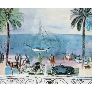 Kunstdruck Raoul Dufy - Promenade Nice 80x60cm