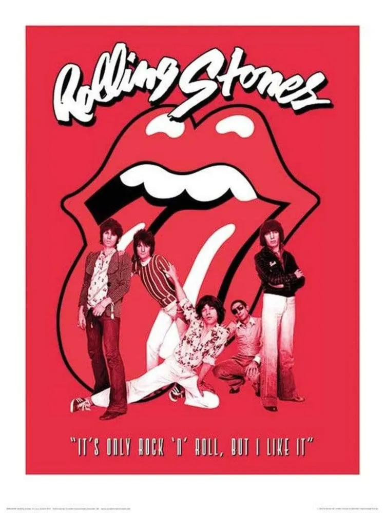 Kunstdruck Rolling Stones - Its Only Rock n Roll 60x80cm