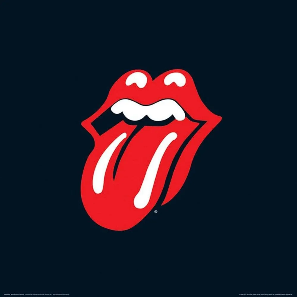 Kunstdruck Rolling Stones - Lips 40x40cm