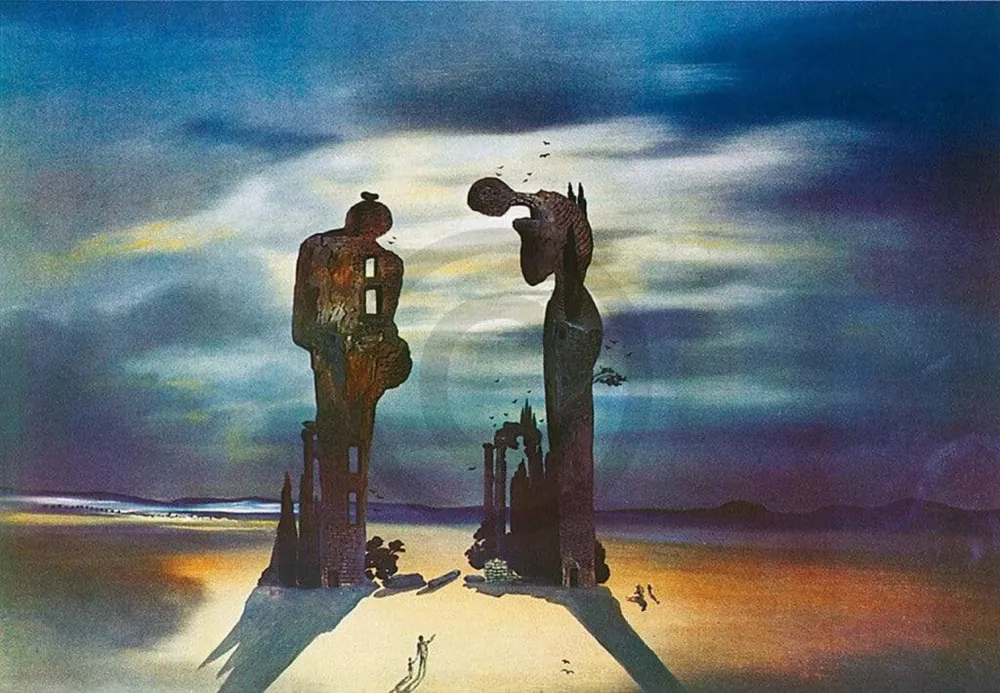 Kunstdruck Salvador Dali - Reminiscence archeologique 70x50cm
