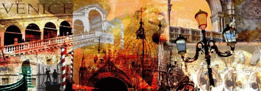 Kunstdruck Saskia Porkay - Venice 100x35cm