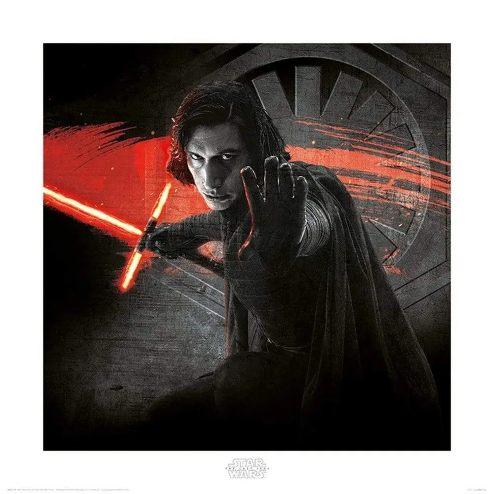 Kunstdruck Star Wars - Last Jedi Kylo Ren Force 40x40cm