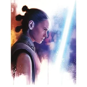 Kunstdruck Star Wars - Last Jedi Rey Lightsaber Paint 60x80cm
