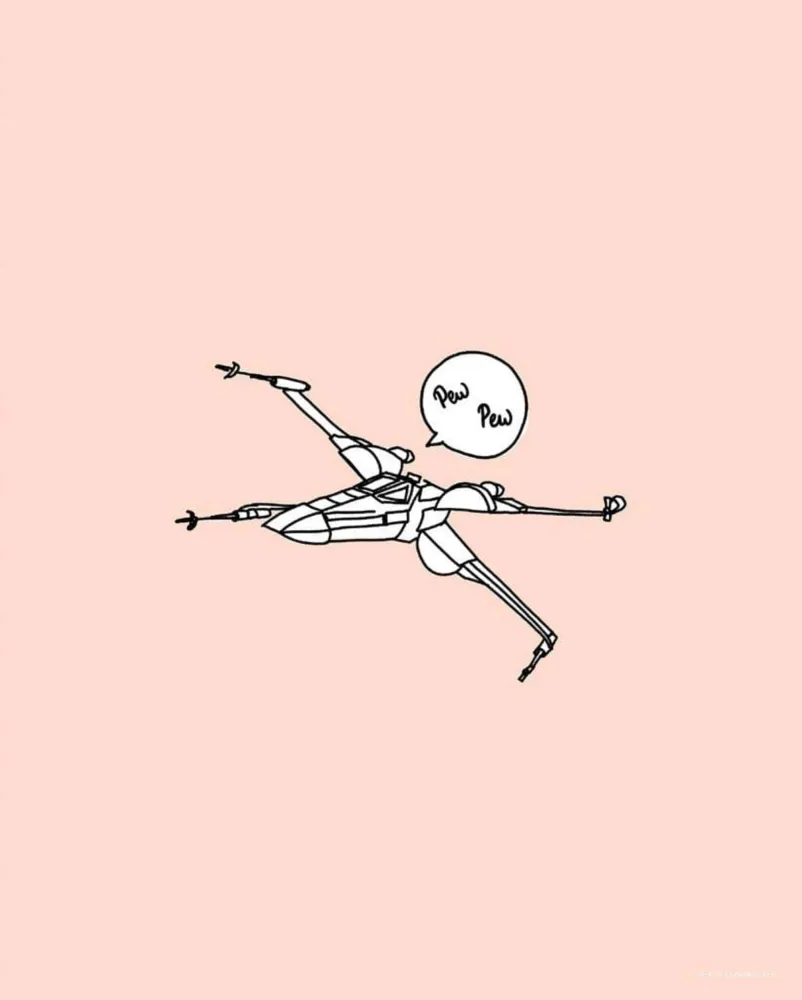 Kunstdruck Star Wars - Pew Pew 40x50cm
