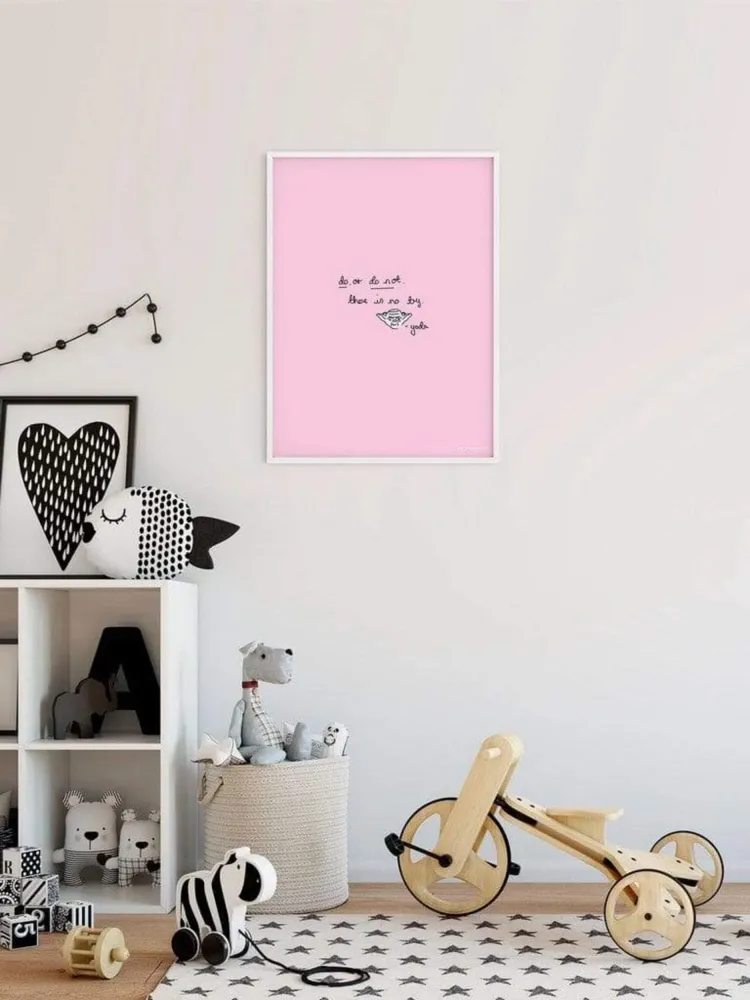 Kunstdruck Star Wars - Quote Yoda Cute 40x50cm