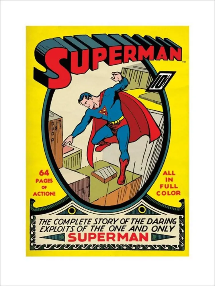 Kunstdruck Superman - No 1 60x80cm