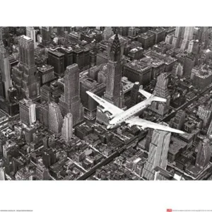 Kunstdruck Time Life - DC-4 Over Manhattan 40x50cm