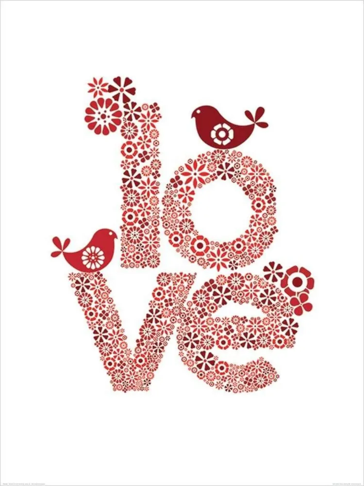 Kunstdruck Valentina Ramos - Red Love 60x80cm
