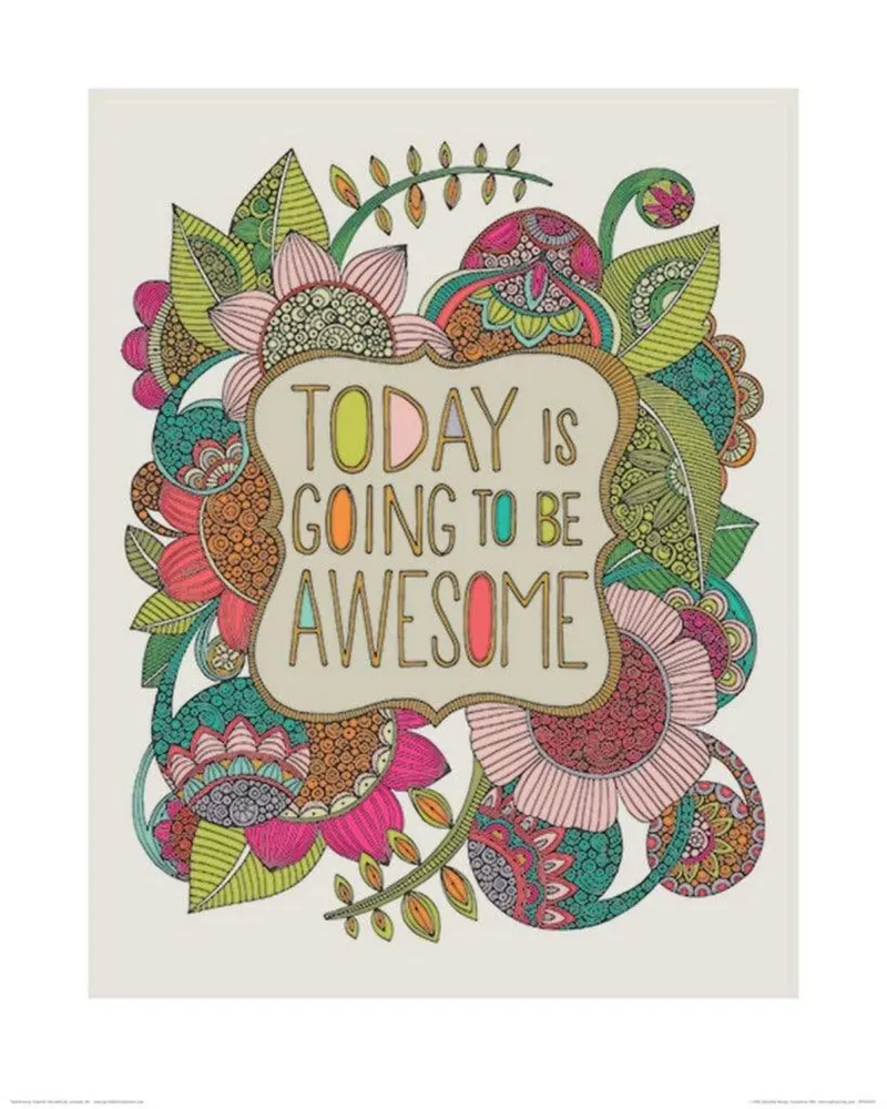 Kunstdruck Valentina Ramos - Today is Going to be Awesome 40x50cm