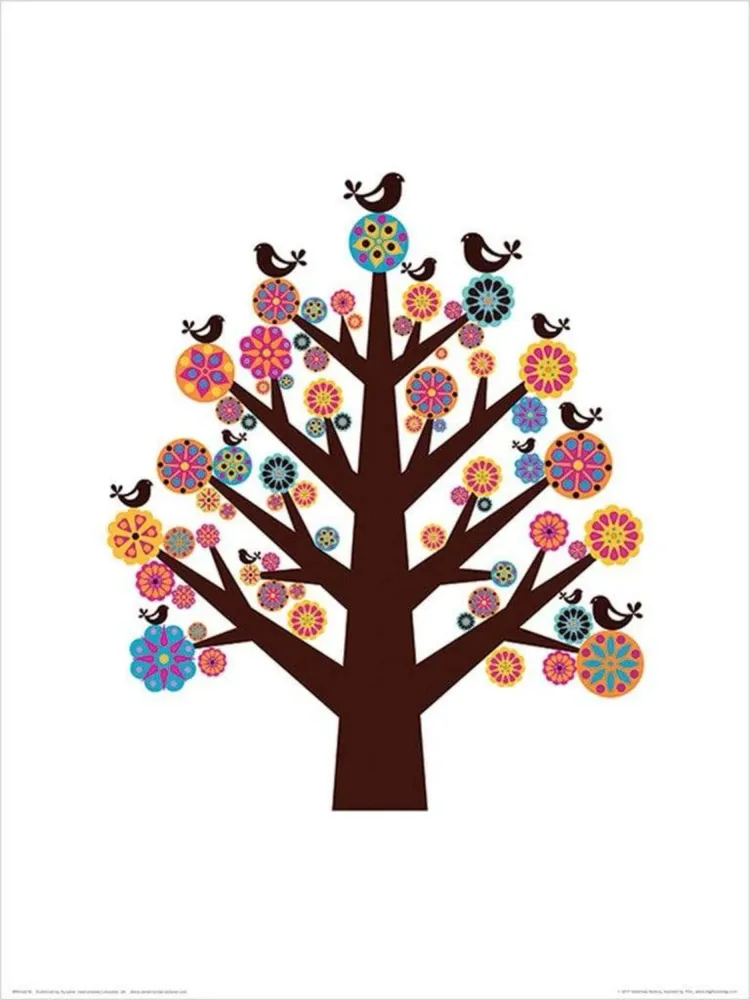 Kunstdruck Valentina Ramos - Tree Flowers 30x40cm