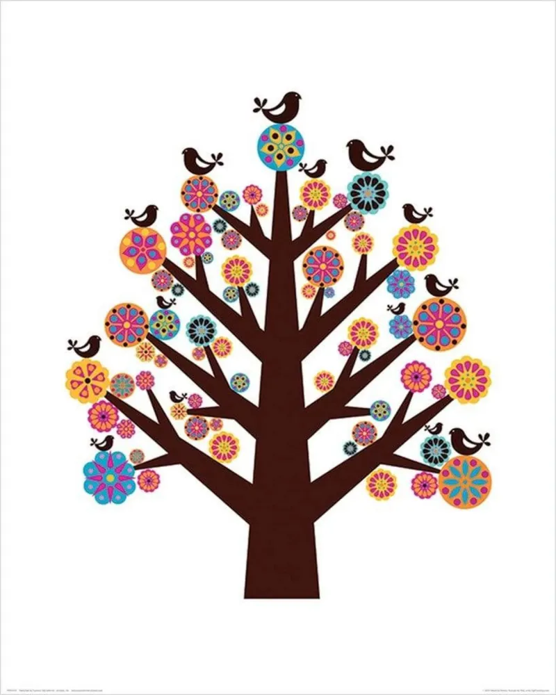Kunstdruck Valentina Ramos - Tree Flowers 40x50cm