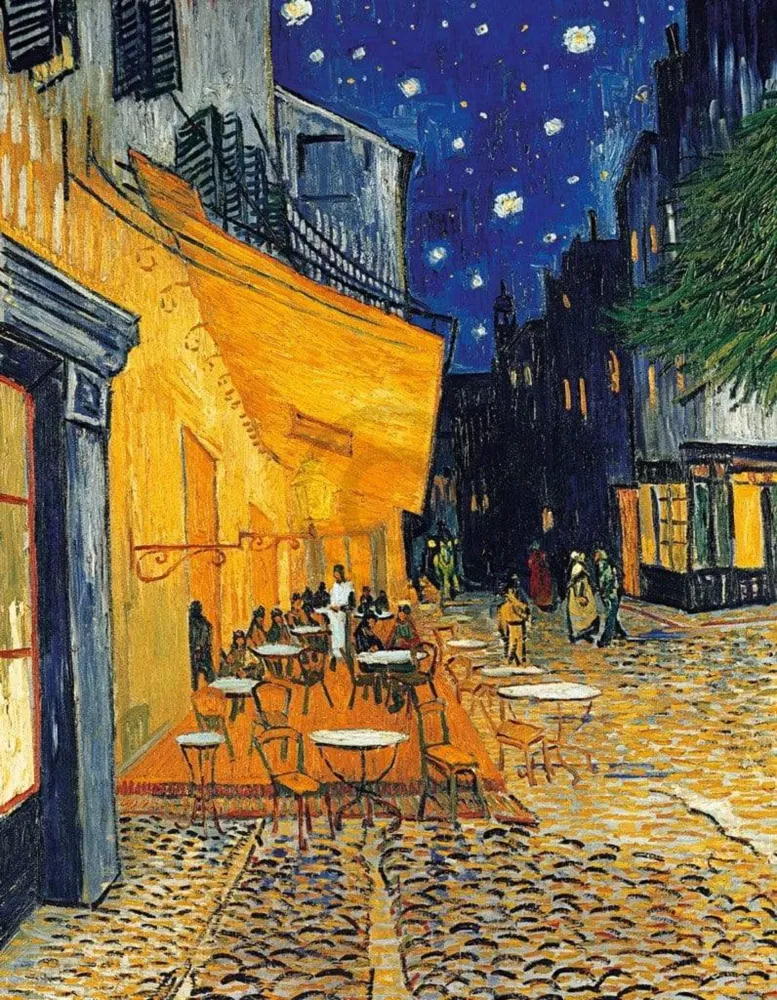 Kunstdruck Vincent Van Gogh - Café-Terrasse am Abend 70x90cm