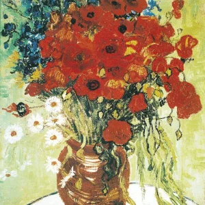 Kunstdruck Vincent Van Gogh - Vase avec marguerite 60x80cm