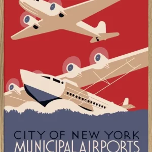 Kunstdruck vom Flughafen New York