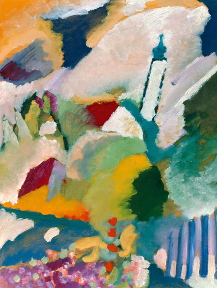 Kunstdruck Wassily Kandinsky - Kirche Murnau 60x80cm