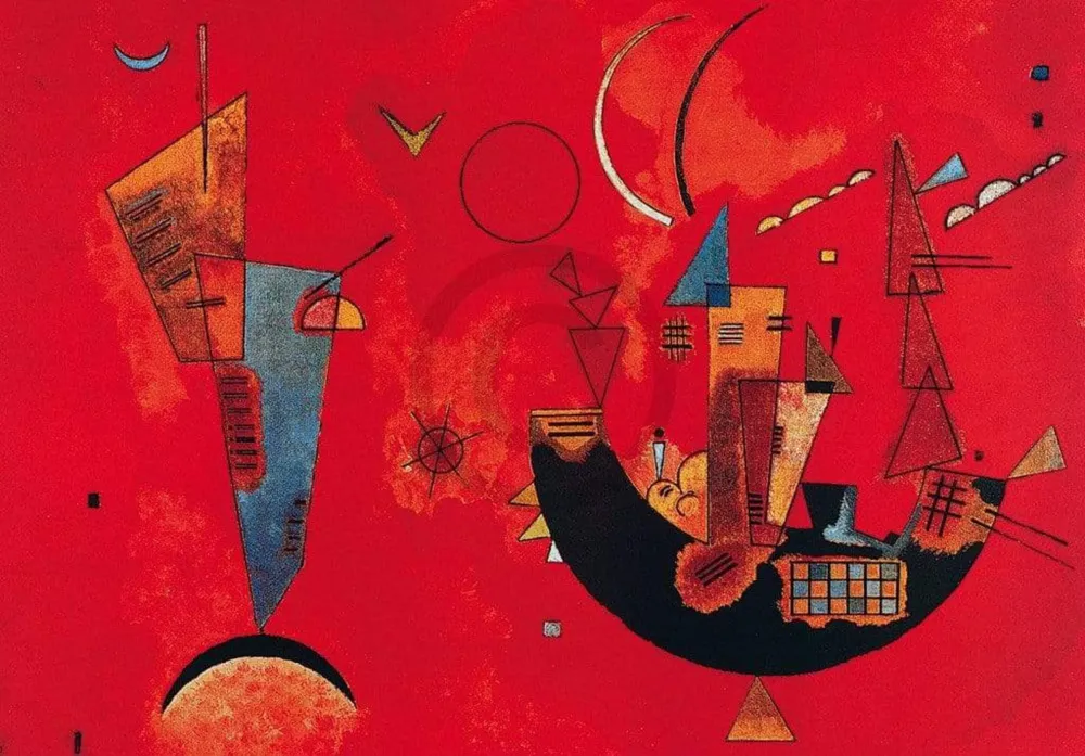 Kunstdruck Wassily Kandinsky - Mit und Gegen 100x70cm