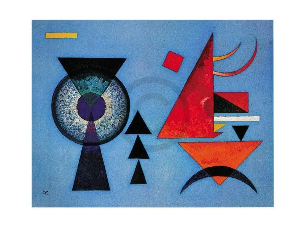 Kunstdruck Wassily Kandinsky - Weiches Hart 80x60cm
