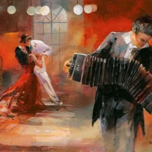 Kunstdruck Willem Haenraets - Bandoneon 80x60cm