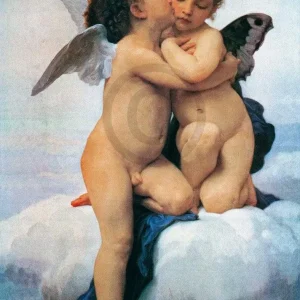Kunstdruck William Bouguereau - First Kiss 50x70cm