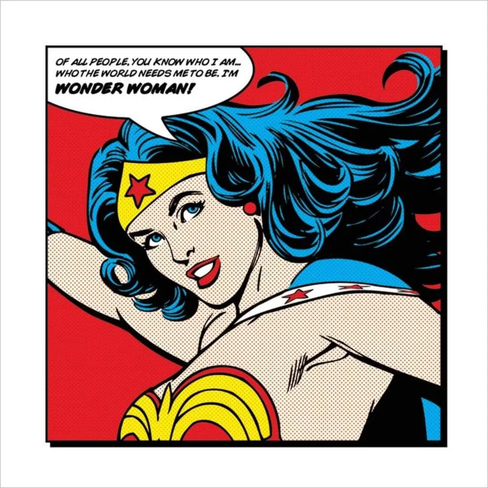 Kunstdruck Wonder Woman - all People 40x40cm