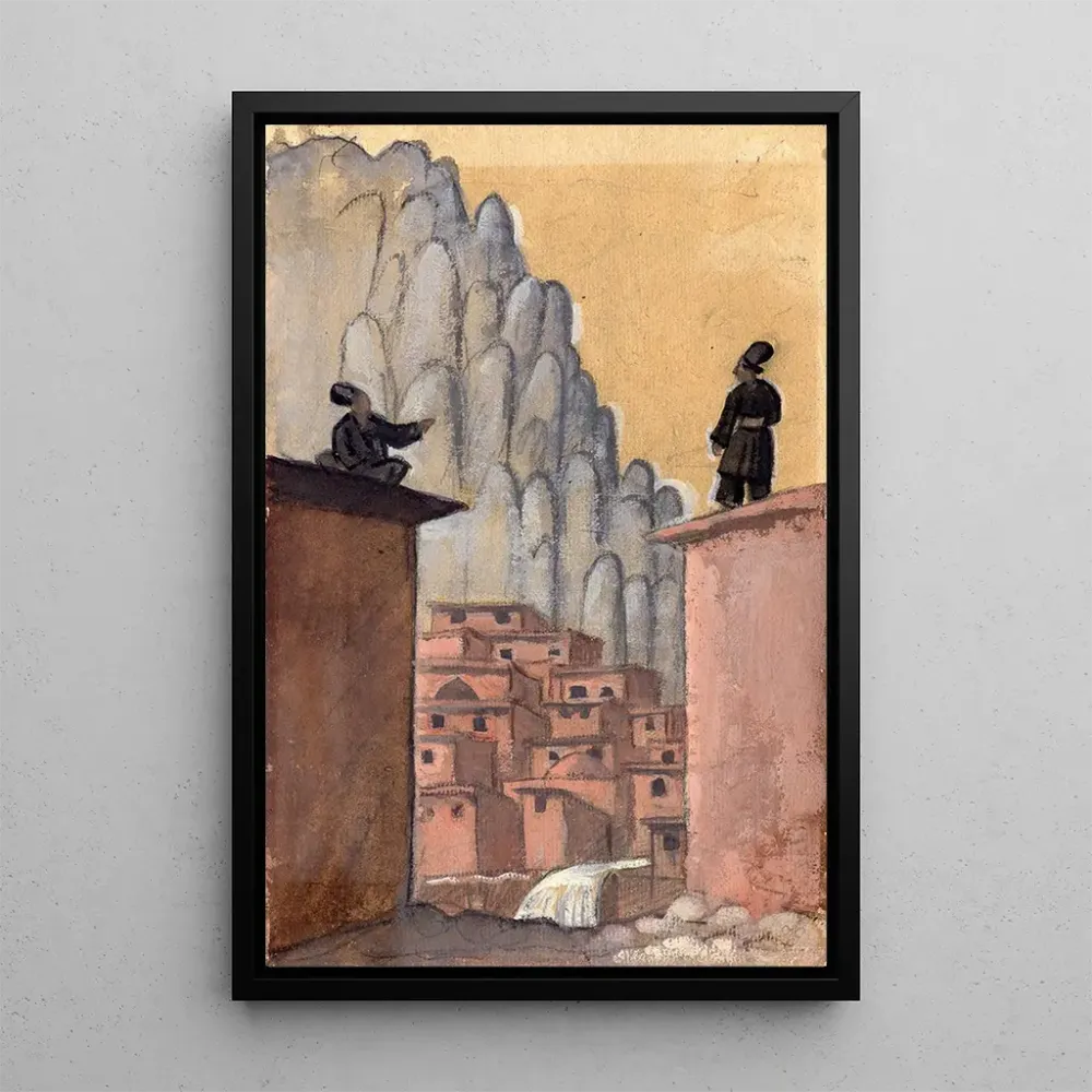 Kurdisches Gemälde auf dem Dach - Jāzeps Grosvalds | Kunstdruck