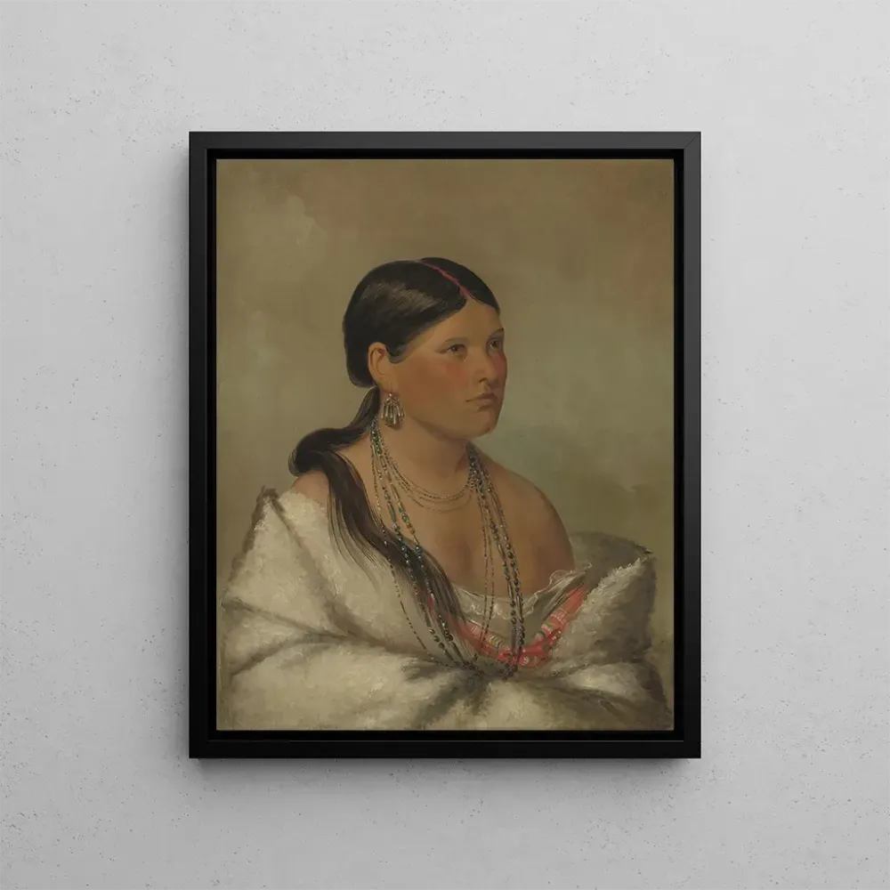 L'aigle femelle shawano - George Catlin | Kunstdruck