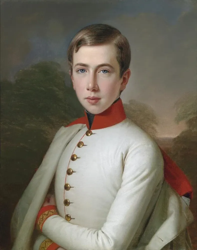 L'archiduc Charles-Louis d'Autriche 1833-1896 im Alter von 15 Jahren - Anton Einsle
