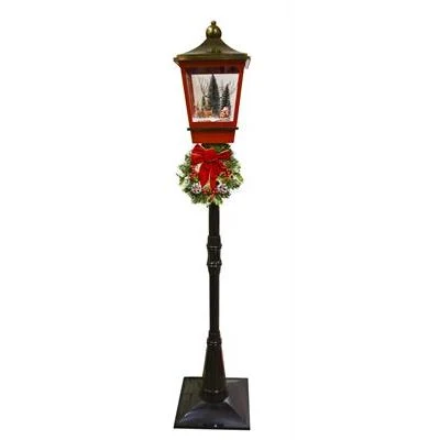 Laterne mit Weihnachtsmann