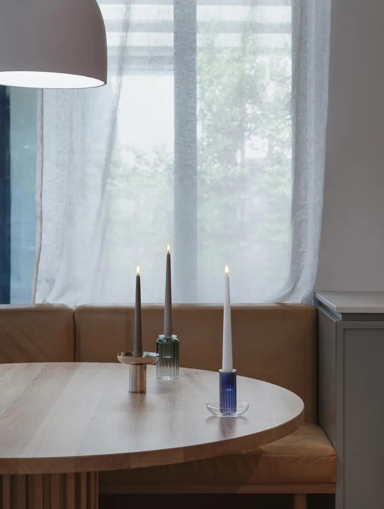 LED-Stabkerzen 2er-Set - Dark Sand