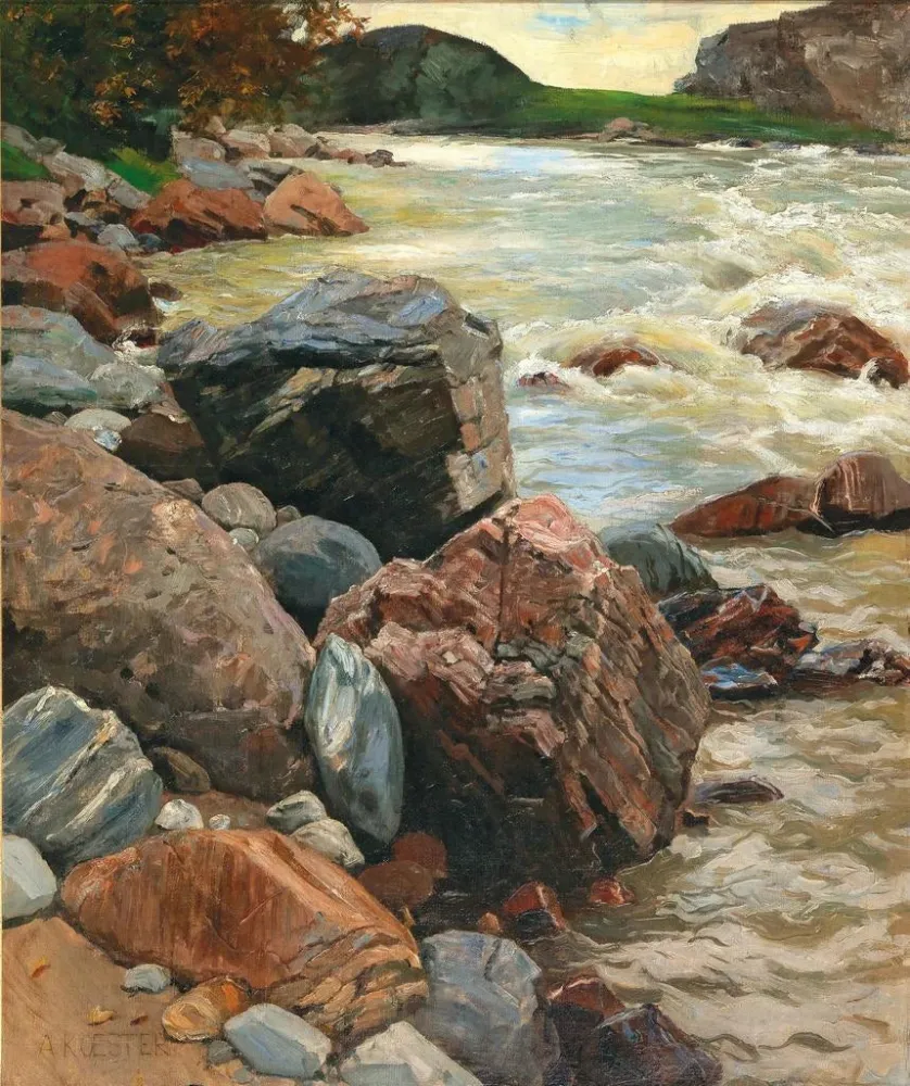 L'Isarco im Südtirol - Alexander Koester | Kunstdruck