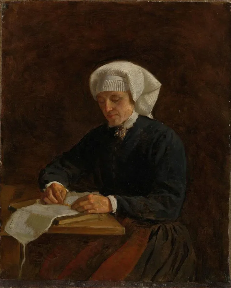 Ländliches Gemälde von Viky - Adolph Tidemand | Kunstdruck