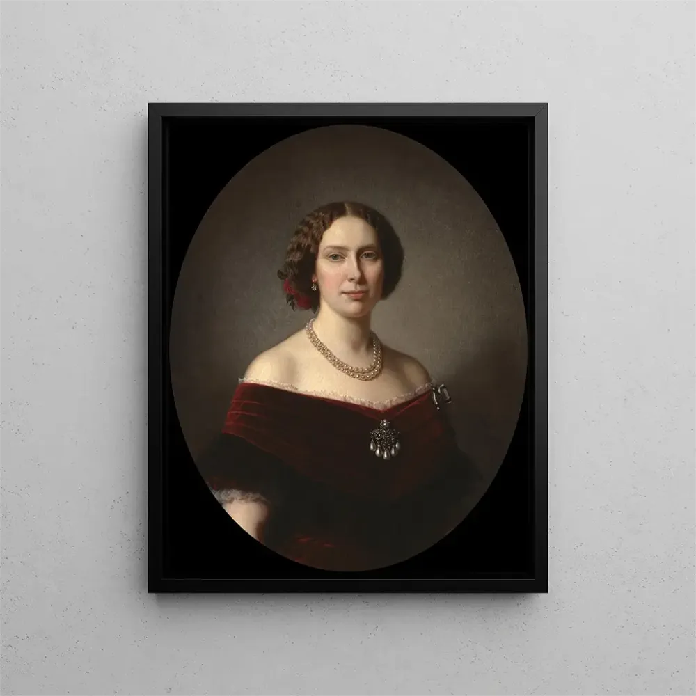 Lovisa 1828-1871 Prinzessin der Niederlande, Königin von Schweden und Norwegen - Amalia Lindegren | Kunstdruck