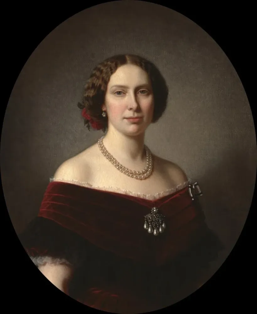 Lovisa 1828-1871 Prinzessin der Niederlande, Königin von Schweden und Norwegen - Amalia Lindegren | Kunstdruck