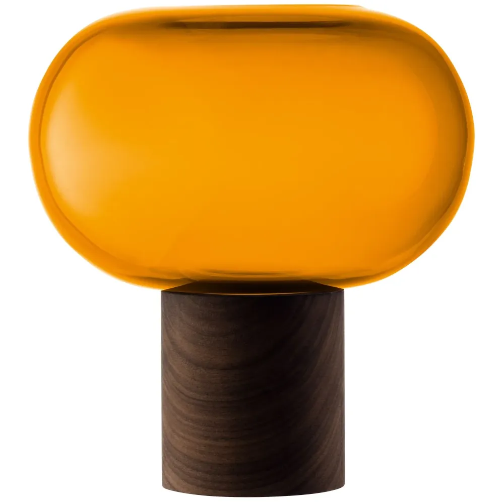 LSA Oblate Vase Ø19.5cm, H21.5cm - bernstein walnuss LSAOB11