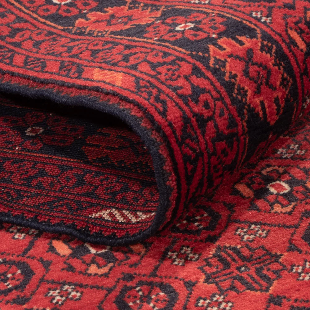 Läufer Afghan - Buchara - 332 x 76 cm - rot