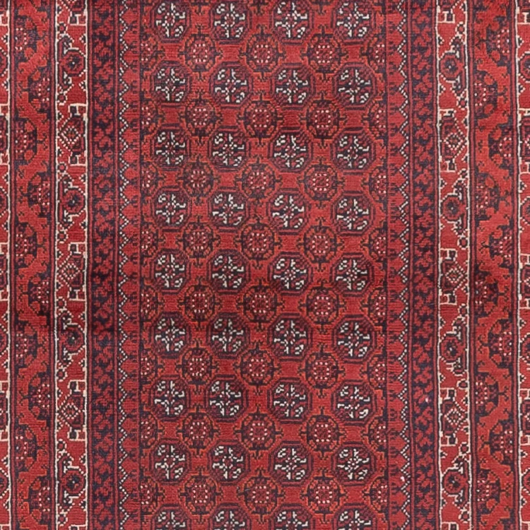 Läufer Afghan - Buchara - 376 x 75 cm - rot