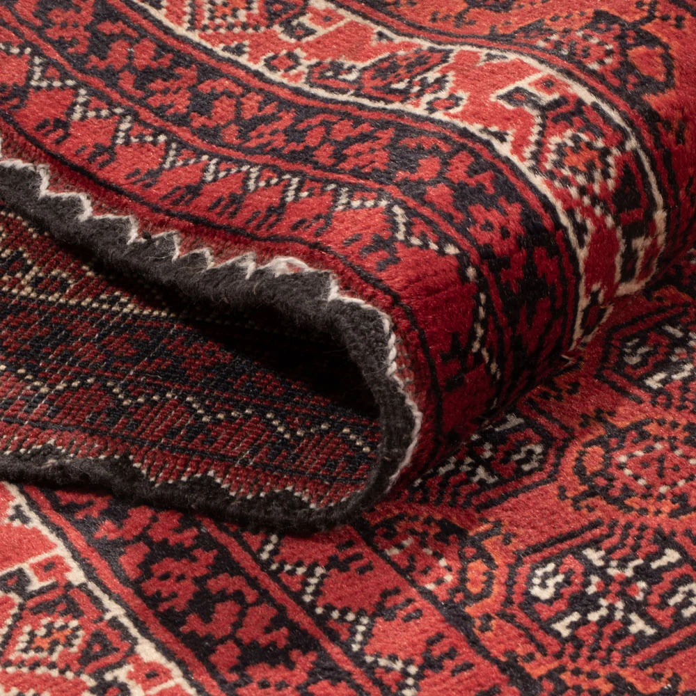 Läufer Afghan - Buchara - 376 x 75 cm - rot