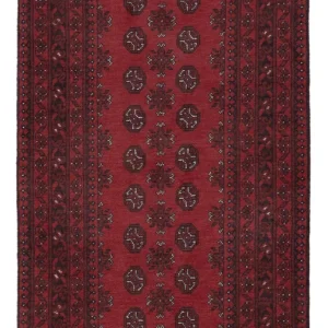 Läufer Afghan - Filpa - 194 x 99 cm - dunkelrot