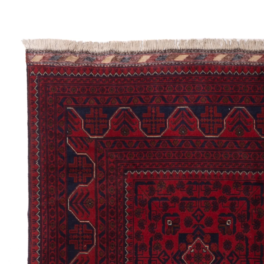 Läufer Afghan - Kunduz - 385 x 148 cm - rot