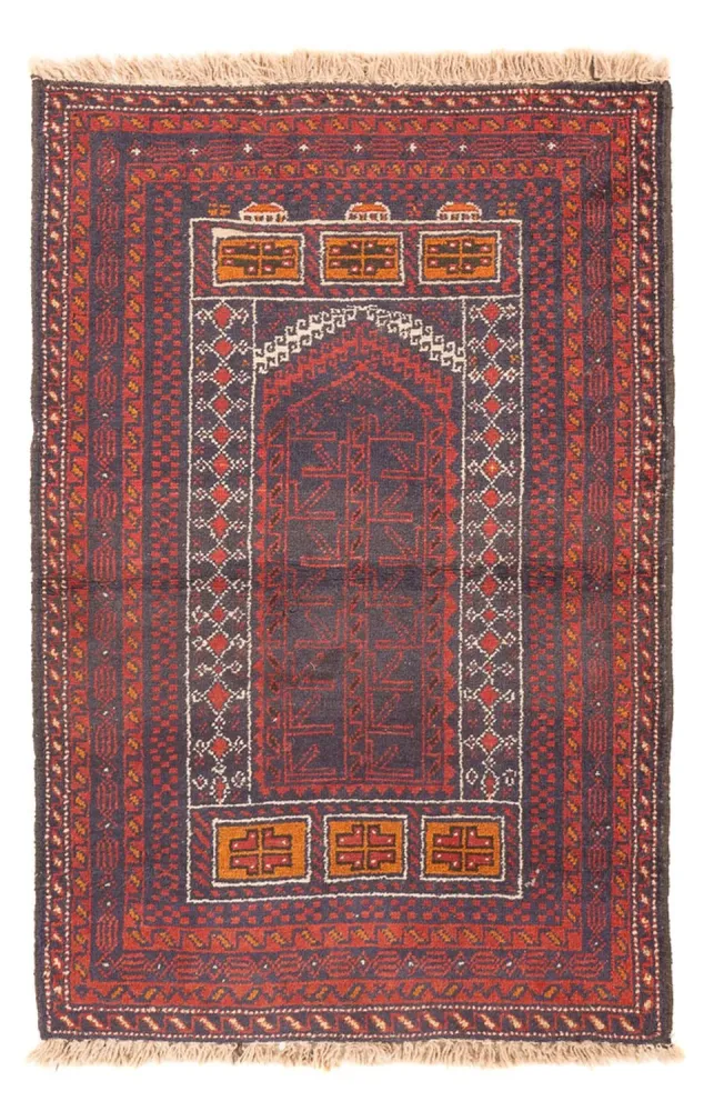 Läufer Belutsch - 139 x 84 cm - mehrfarbig