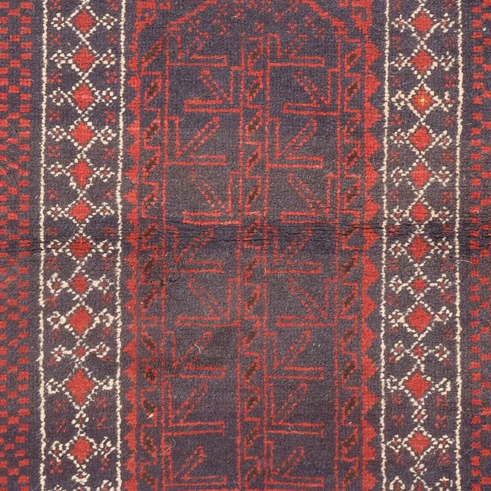 Läufer Belutsch - 139 x 84 cm - mehrfarbig
