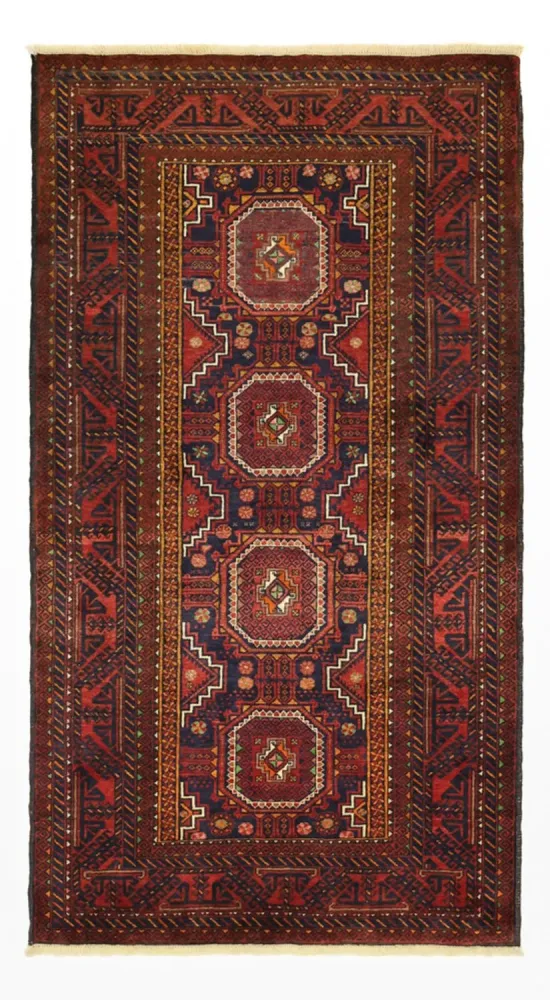 Läufer Belutsch - 188 x 101 cm - dunkelrot