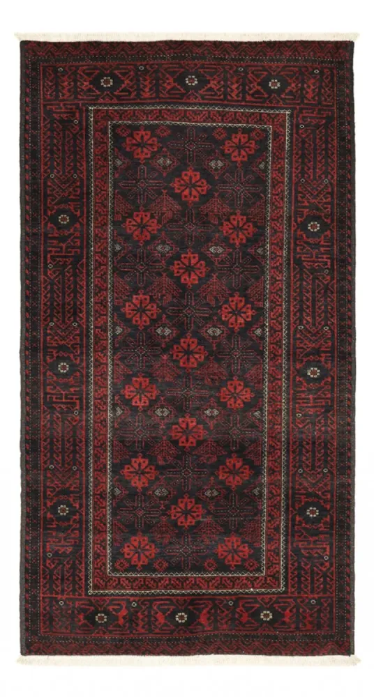 Läufer Belutsch - 193 x 104 cm - dunkelrot