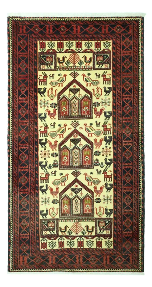 Läufer Belutsch - 196 x 103 cm - beige
