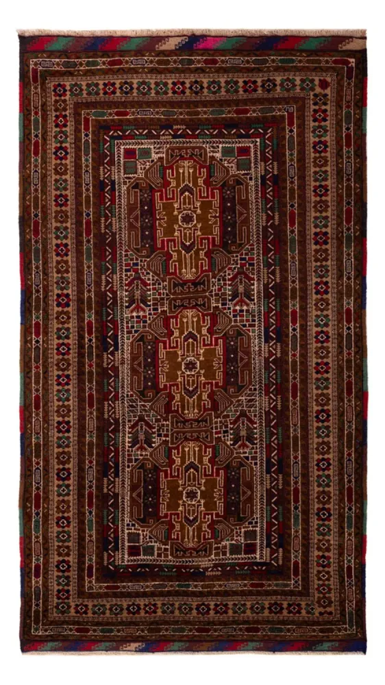 Läufer Belutsch - 204 x 110 cm - dunkelbeige